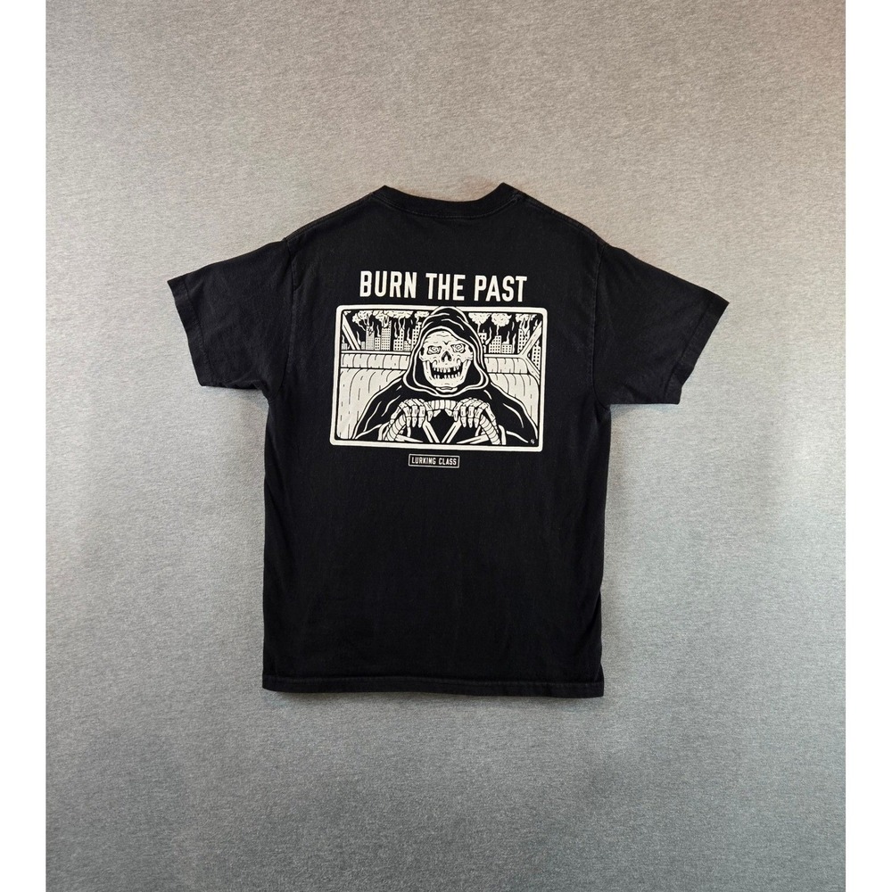 Lurking Class T-Shirt Mens Medium Black Burn The Past Reaper Graphic Tee